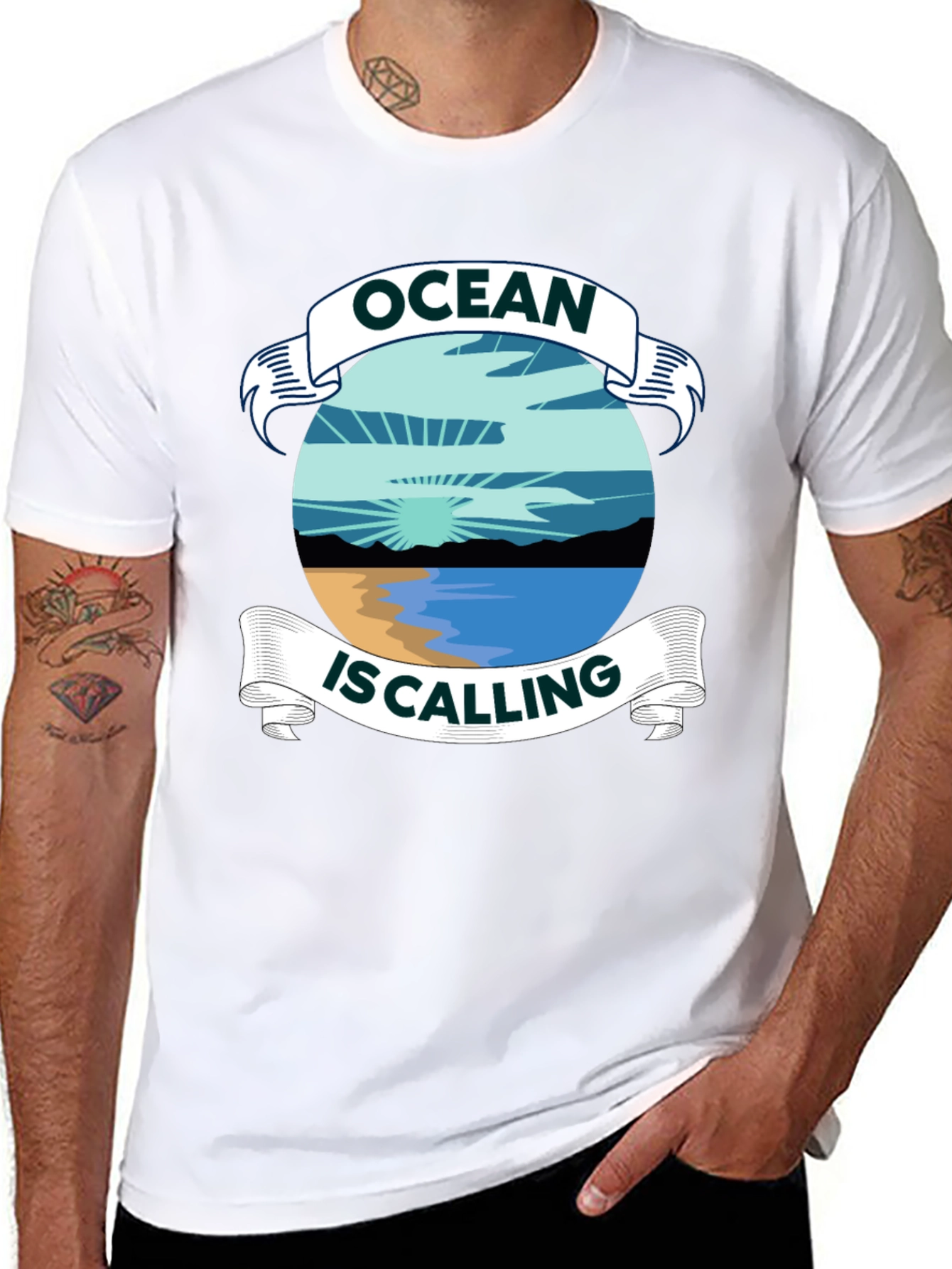 Ocean Is Calling Graphic T-Shirt