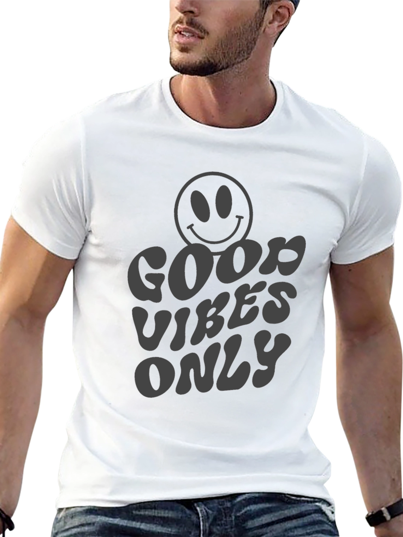 Good Vibes Only Graphic T-Shirt - Black