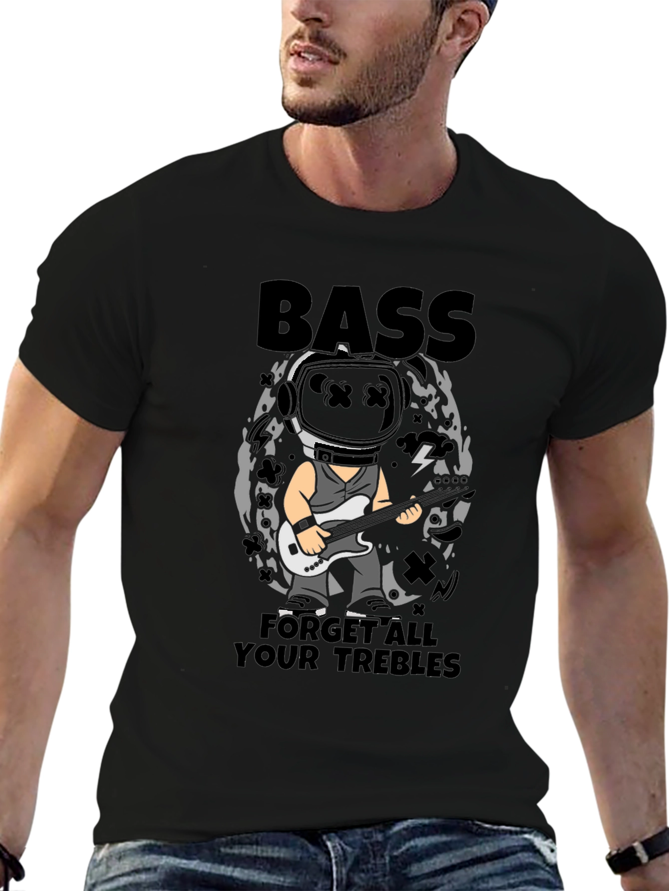 Bass Forget All Your Trebles Black T-Shirt
