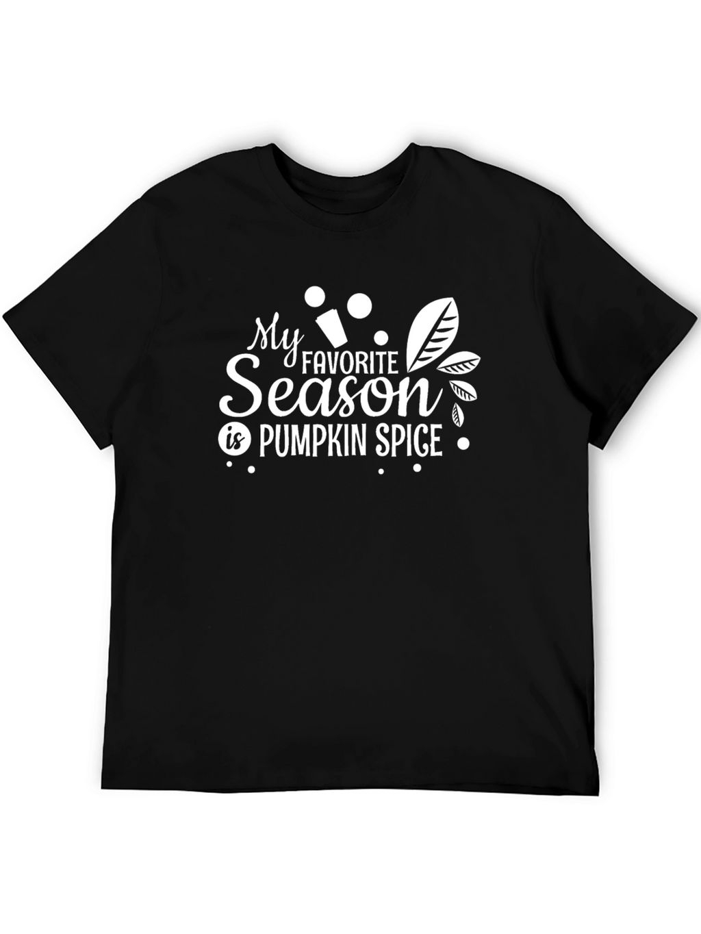 Pumpkin Spice Season Graphic Tee - Black