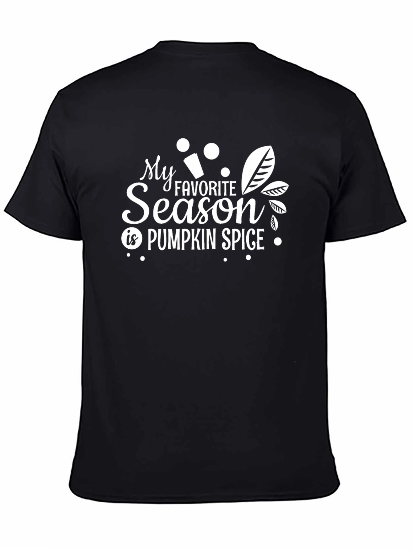 Pumpkin Spice Season Graphic Tee - Black