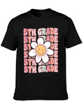 5th Grade Smiley Flower T-Shirt