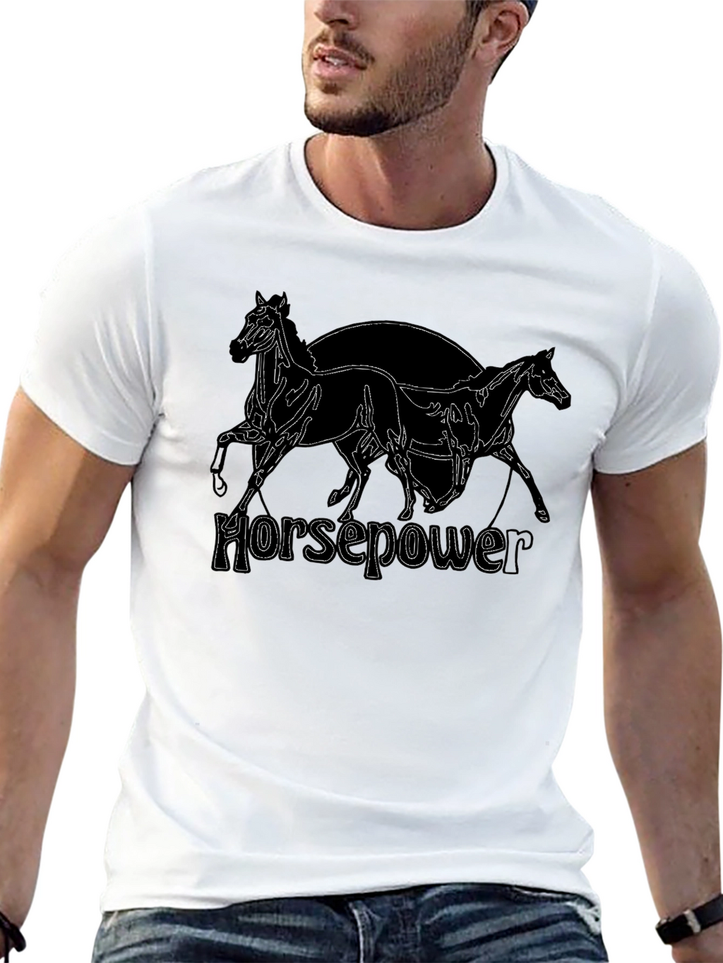 Horsepower Graphic T-Shirt