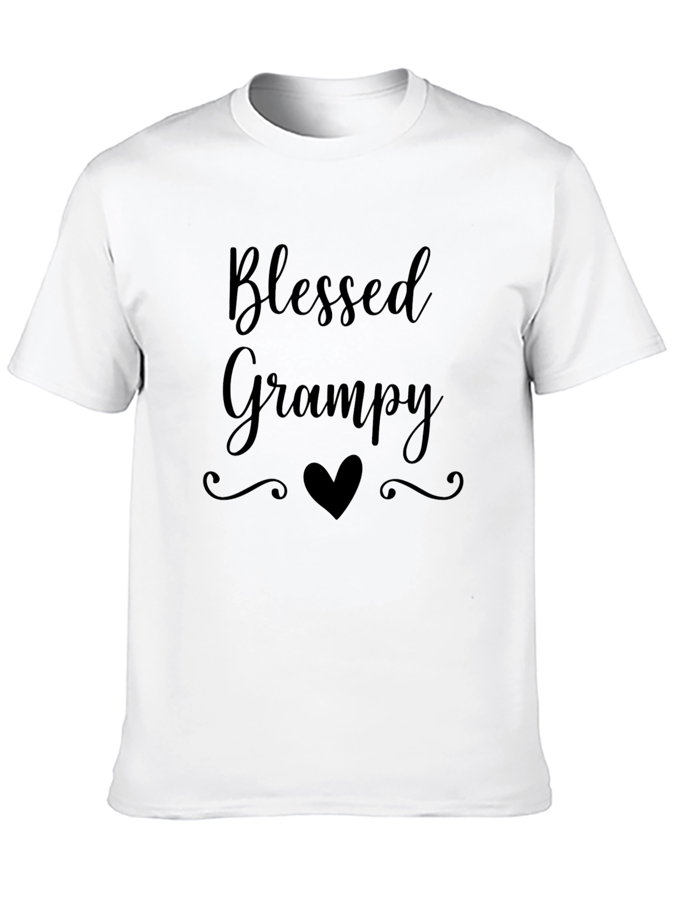 Blessed Grampy Black T-Shirt