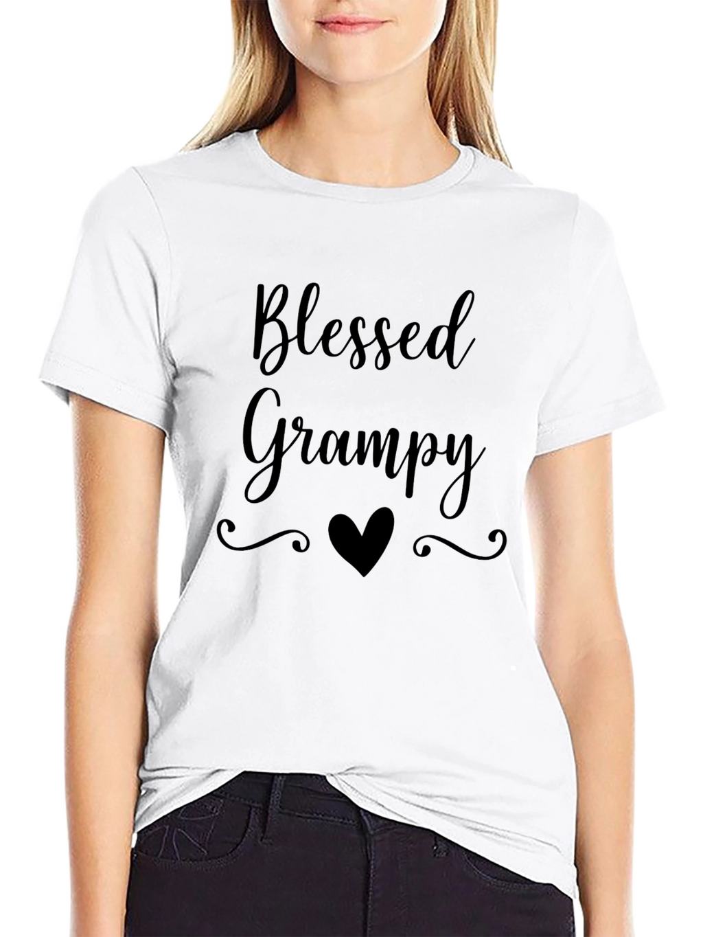Blessed Grampy Black T-Shirt