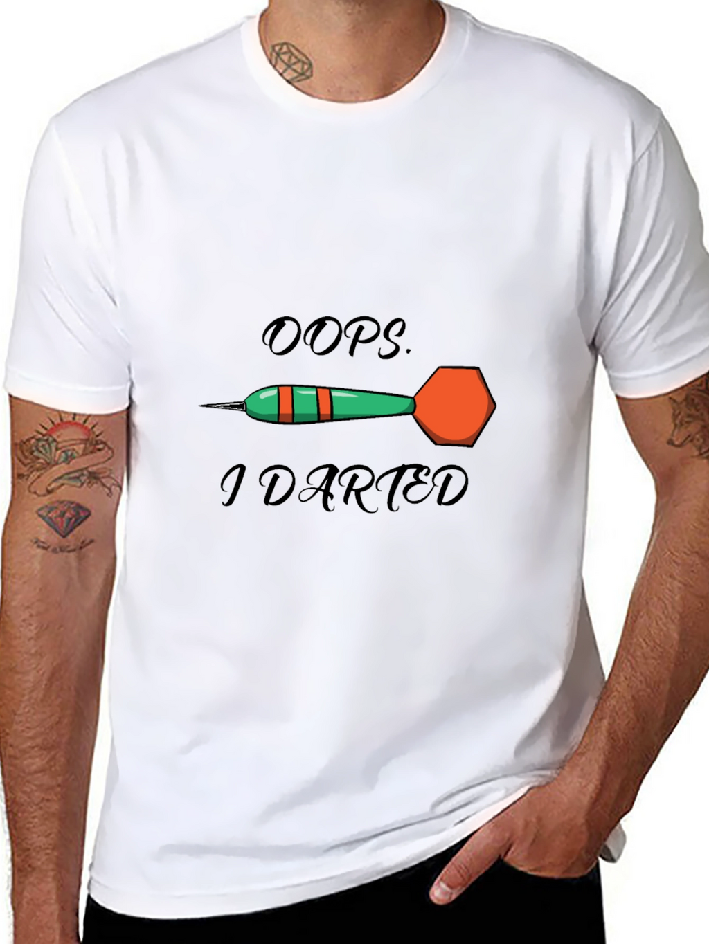 Oops I Darted T-Shirt - Funny Darts Tee