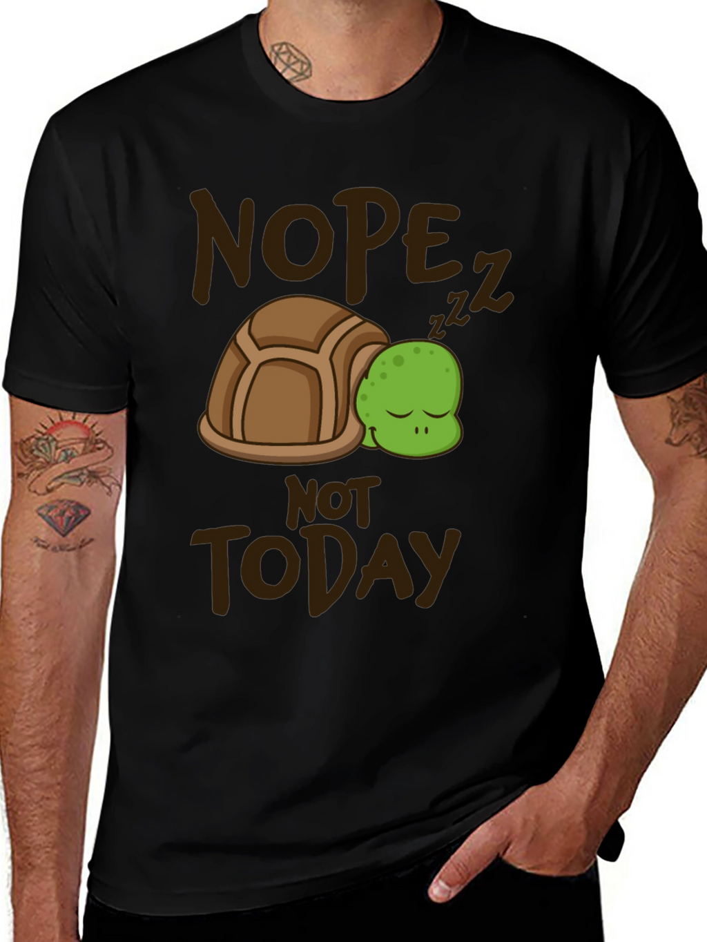 Nope Not Today Turtle T-Shirt