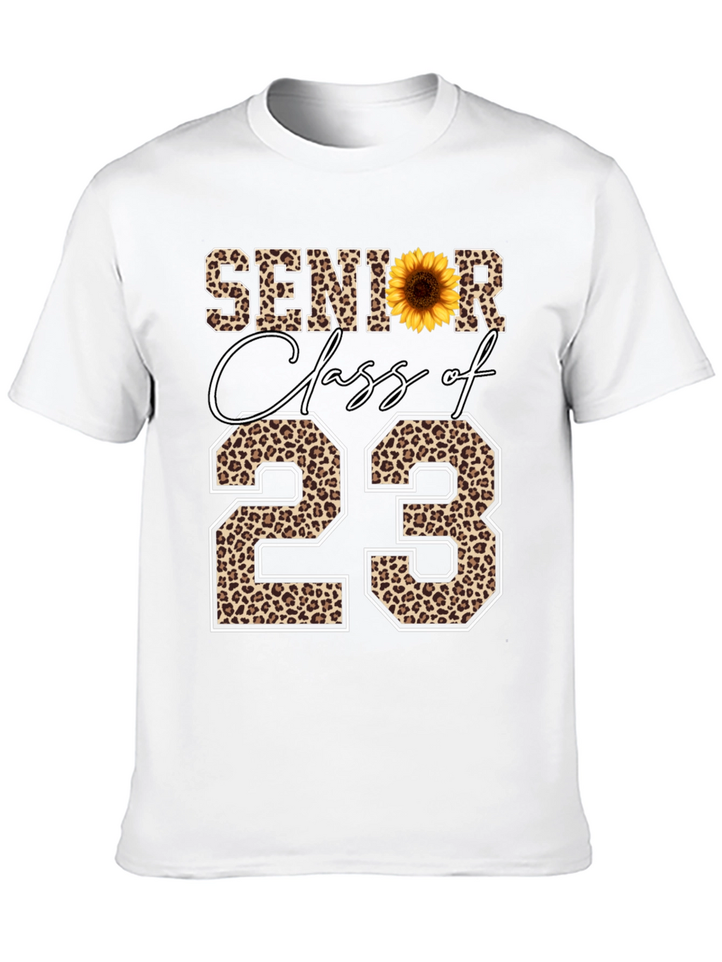 Senior Class of 23 Leopard Print T-Shirt