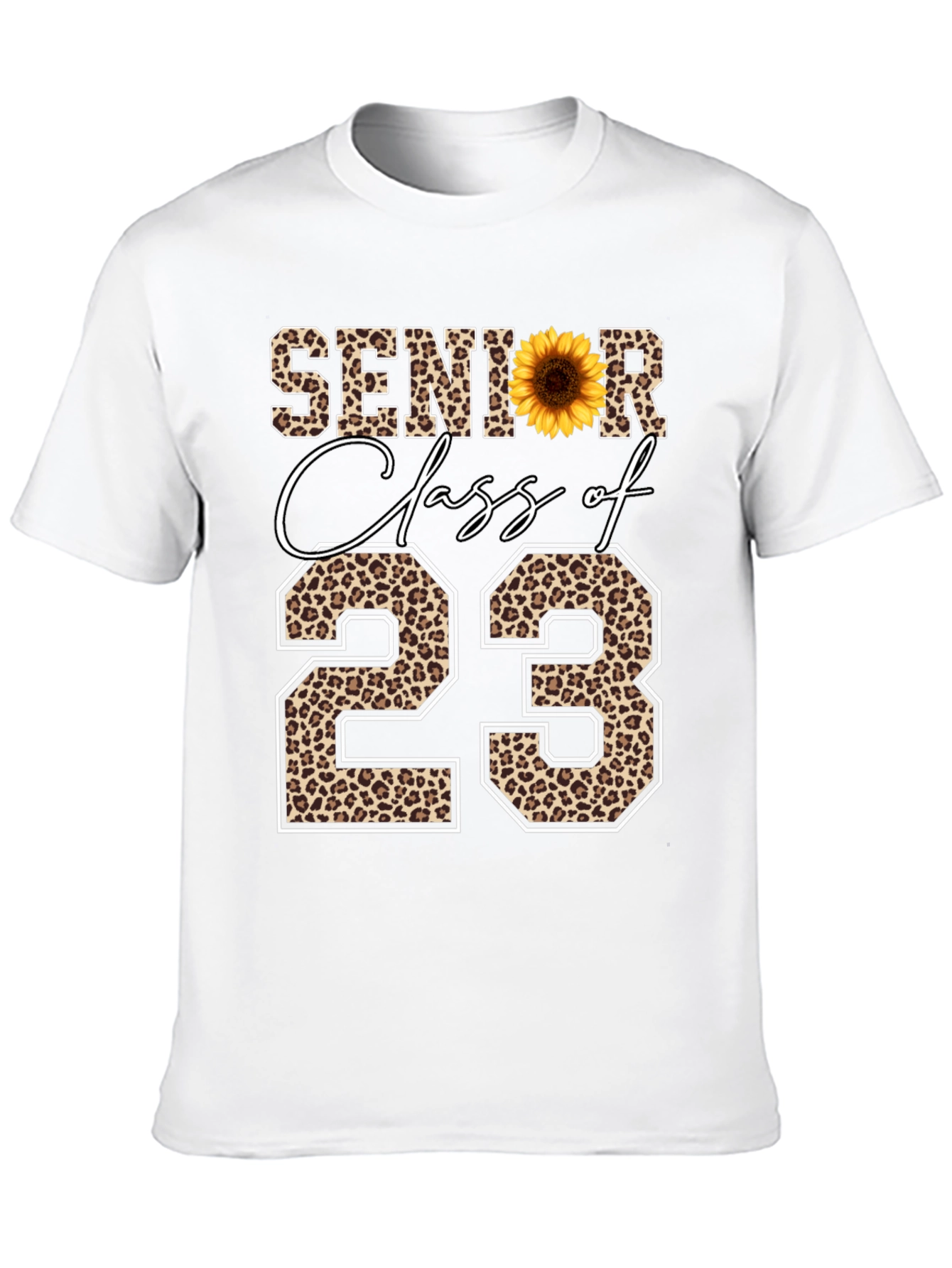 Senior Class of 23 Leopard Print T-Shirt