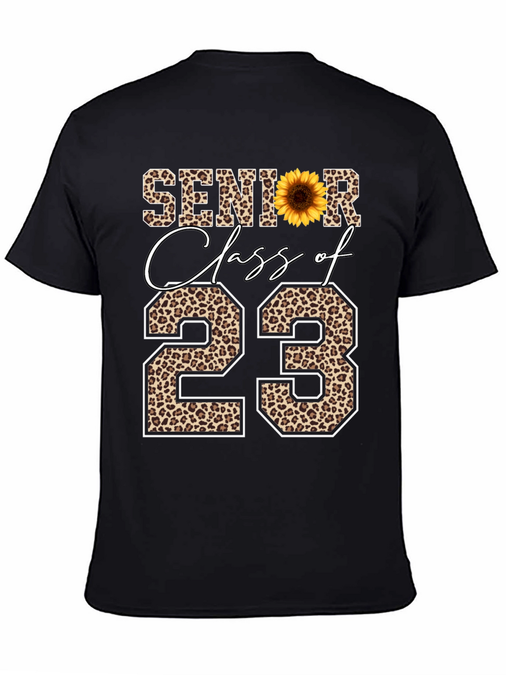 Senior Class of 23 Leopard Print T-Shirt
