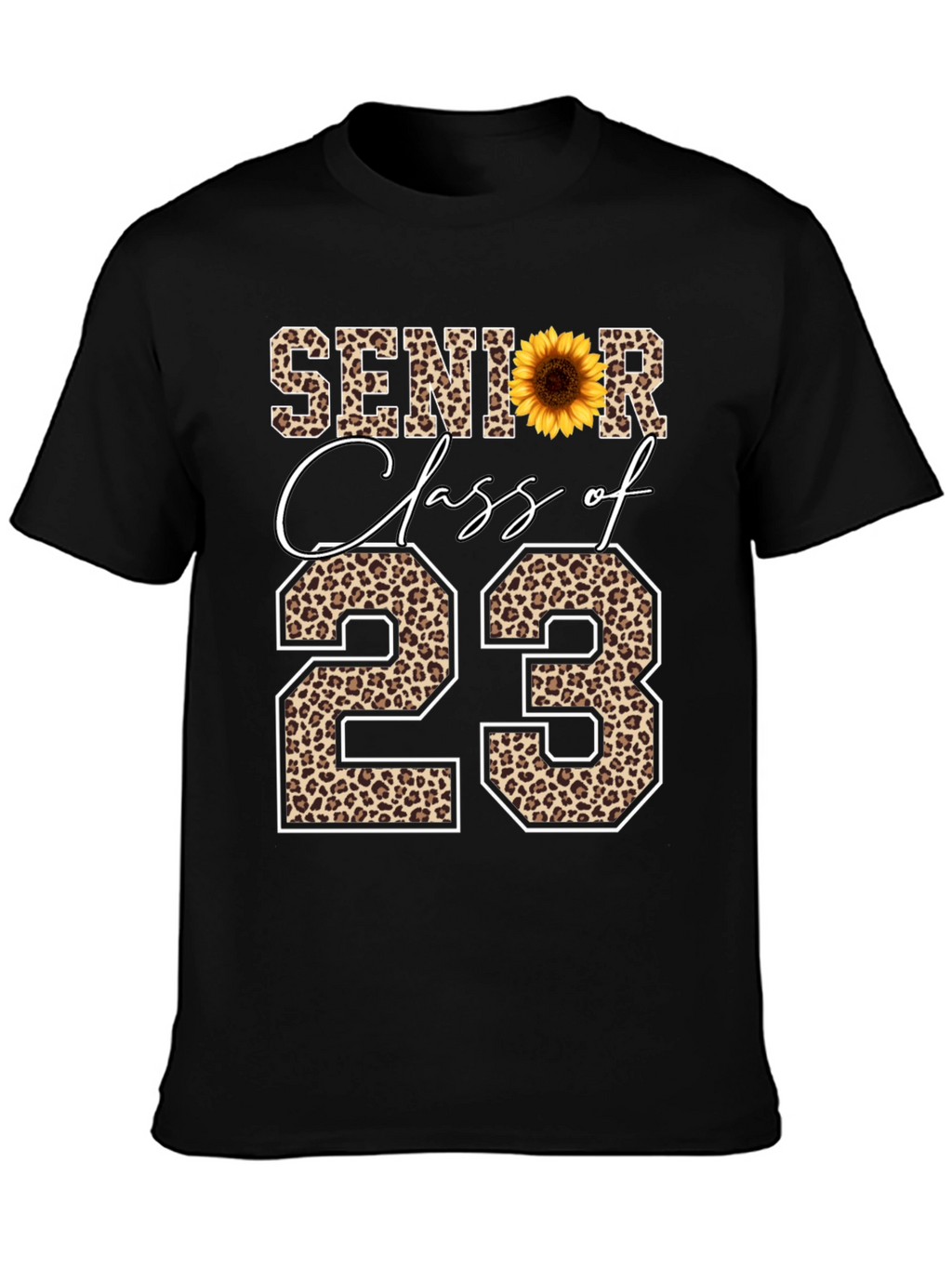 Senior Class of 23 Leopard Print T-Shirt