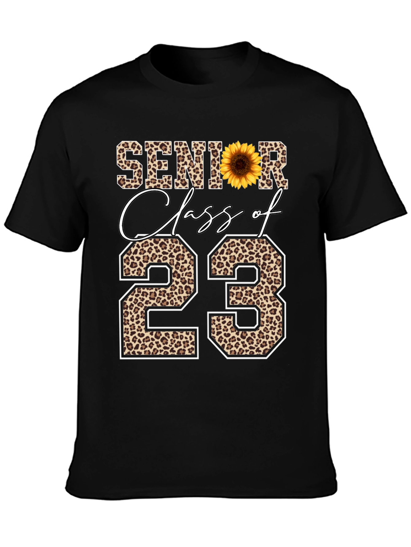 Senior Class of 23 Leopard Print T-Shirt