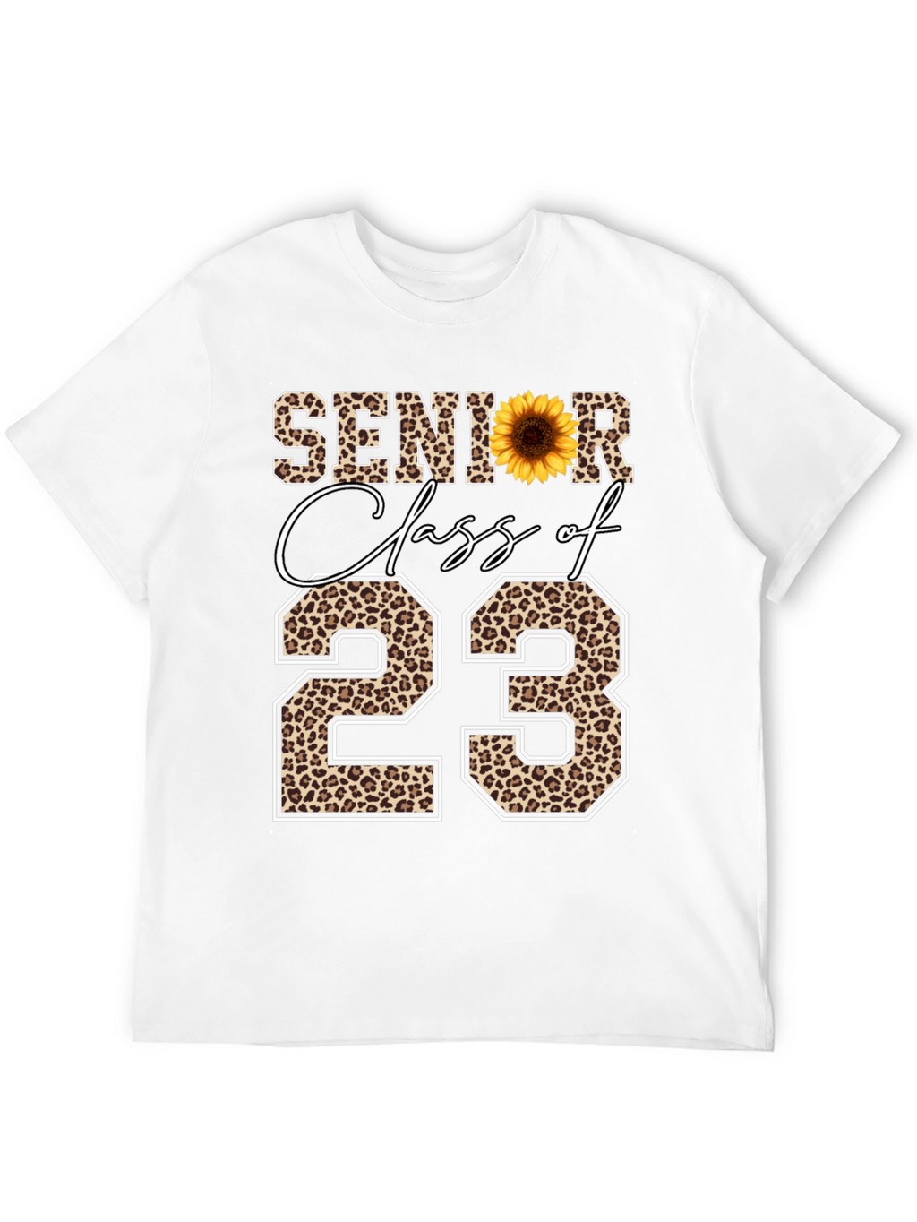 Senior Class of 23 Leopard Print T-Shirt