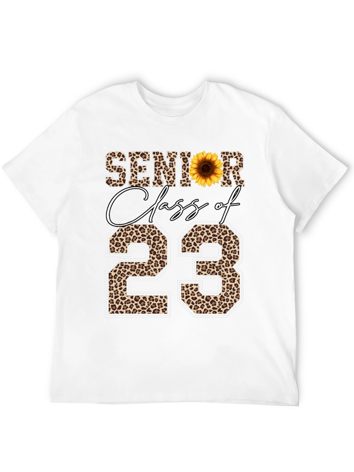 Senior Class of 23 Leopard Print T-Shirt