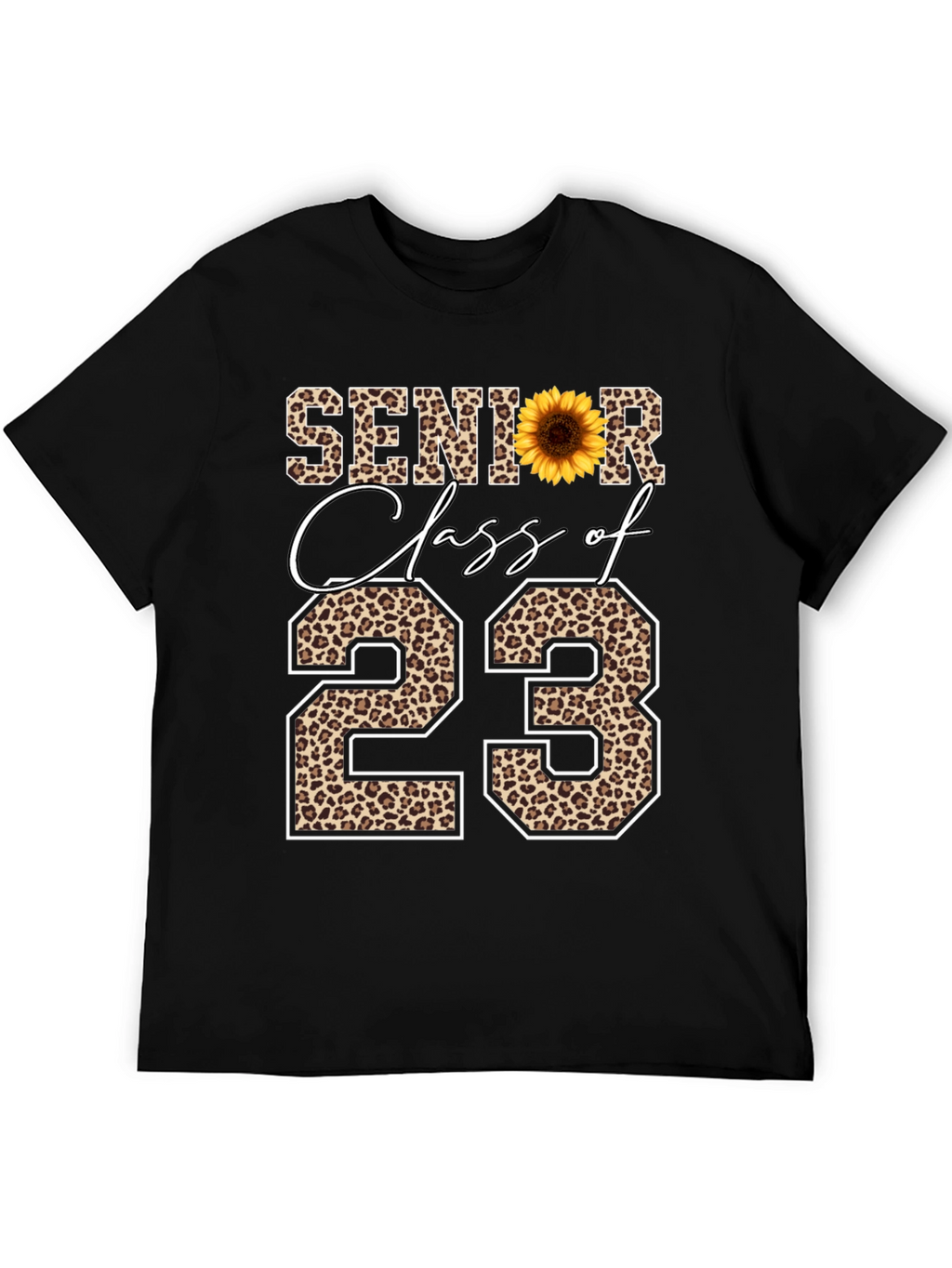 Senior Class of 23 Leopard Print T-Shirt