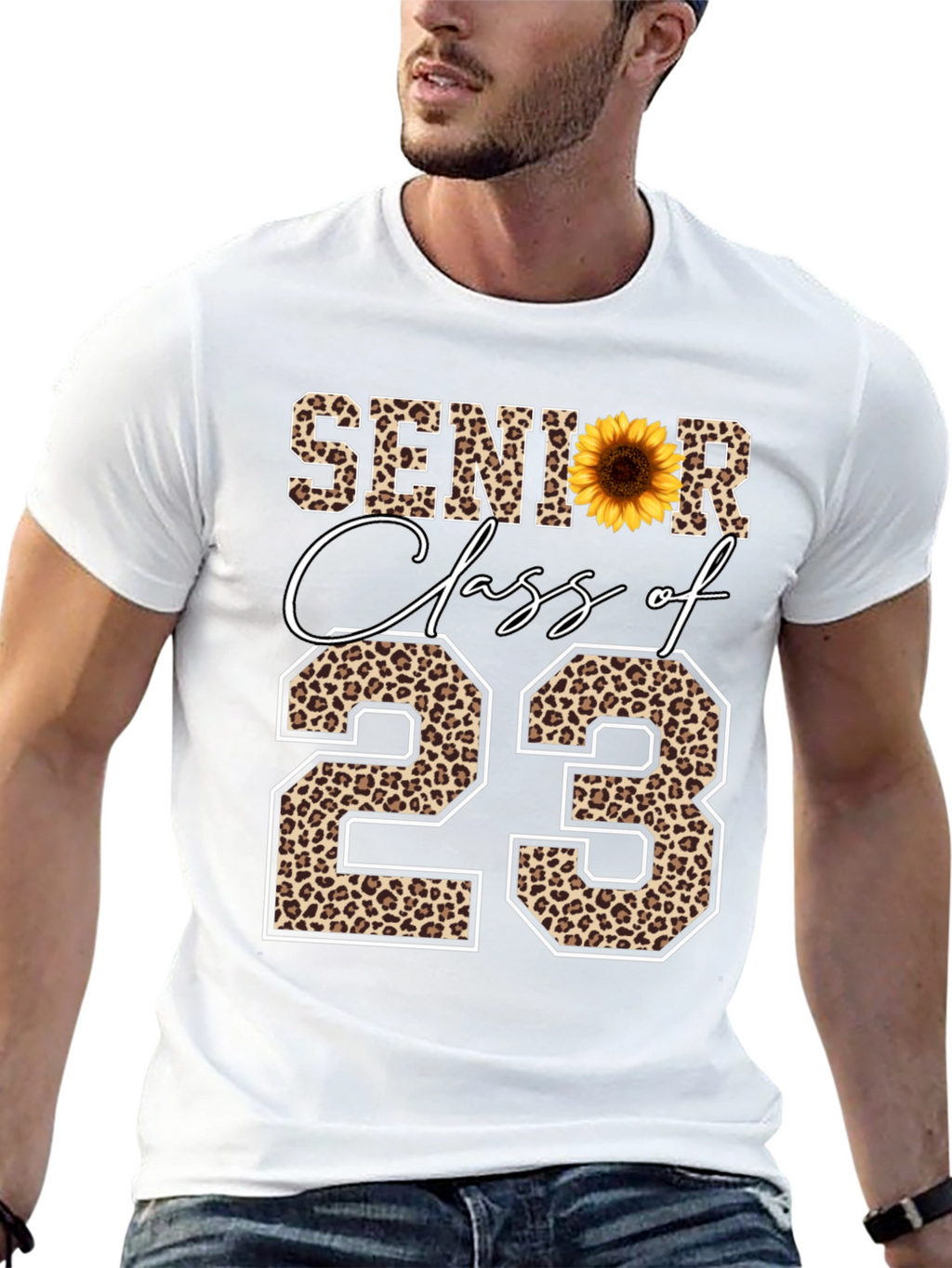 Senior Class of 23 Leopard Print T-Shirt