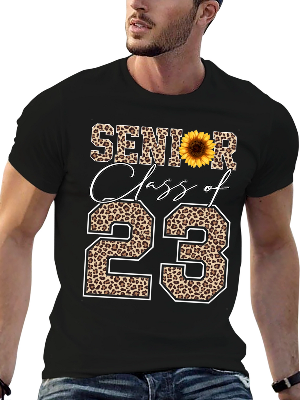 Senior Class of 23 Leopard Print T-Shirt