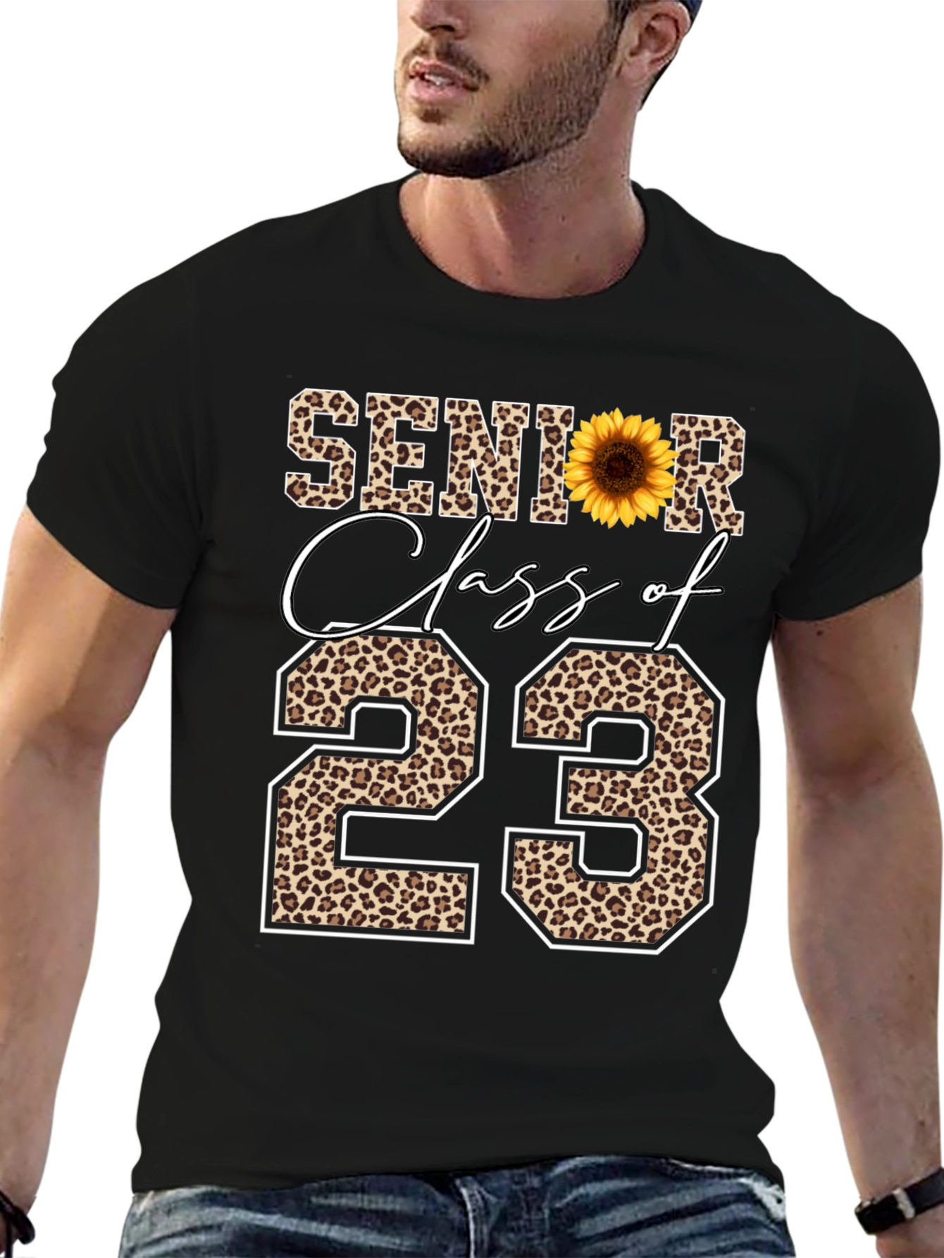 Senior Class of 23 Leopard Print T-Shirt