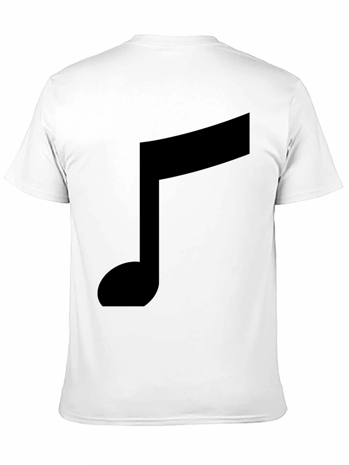 Musical Note Graphic Black T-Shirt