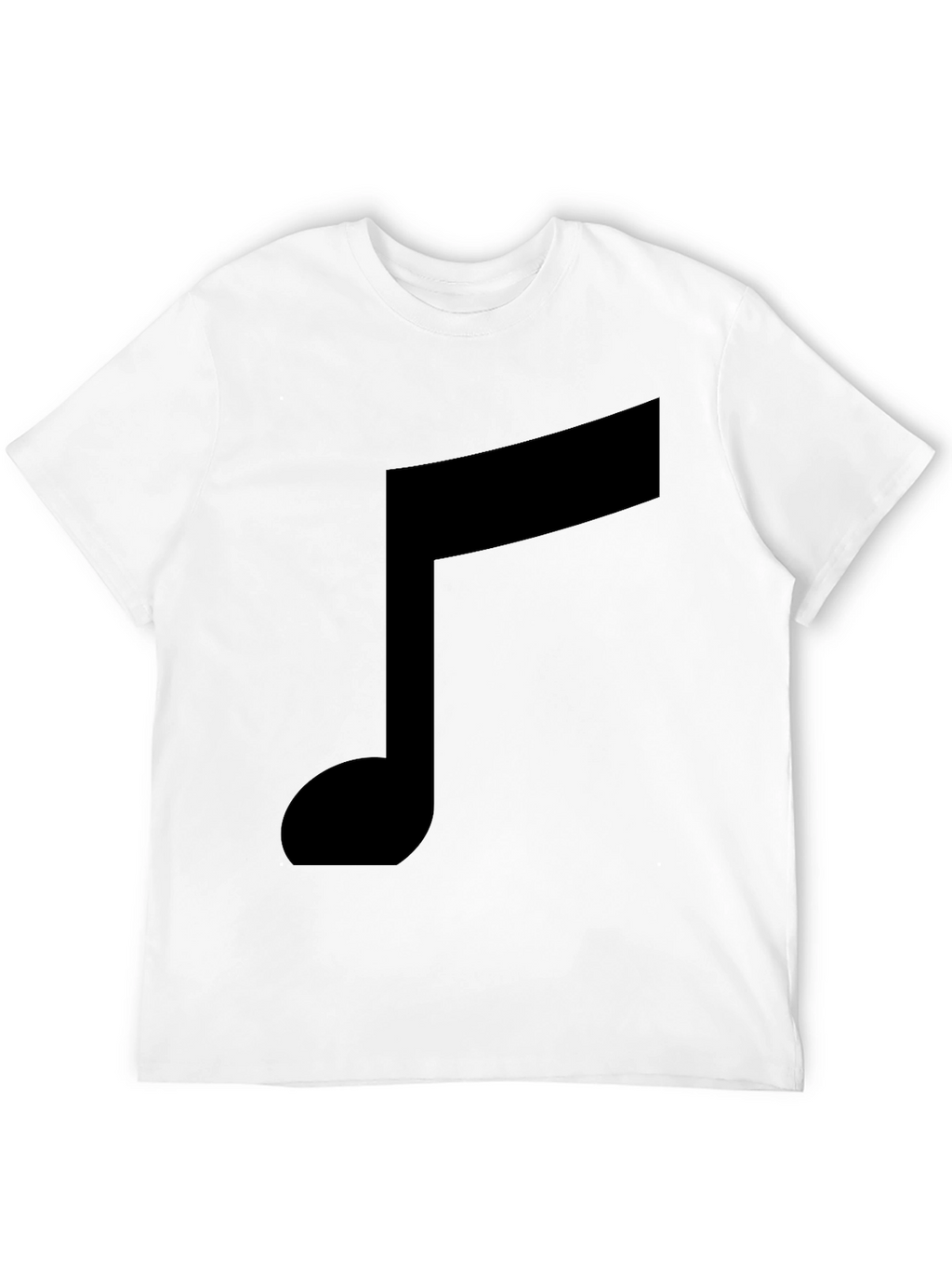 Musical Note Graphic Black T-Shirt