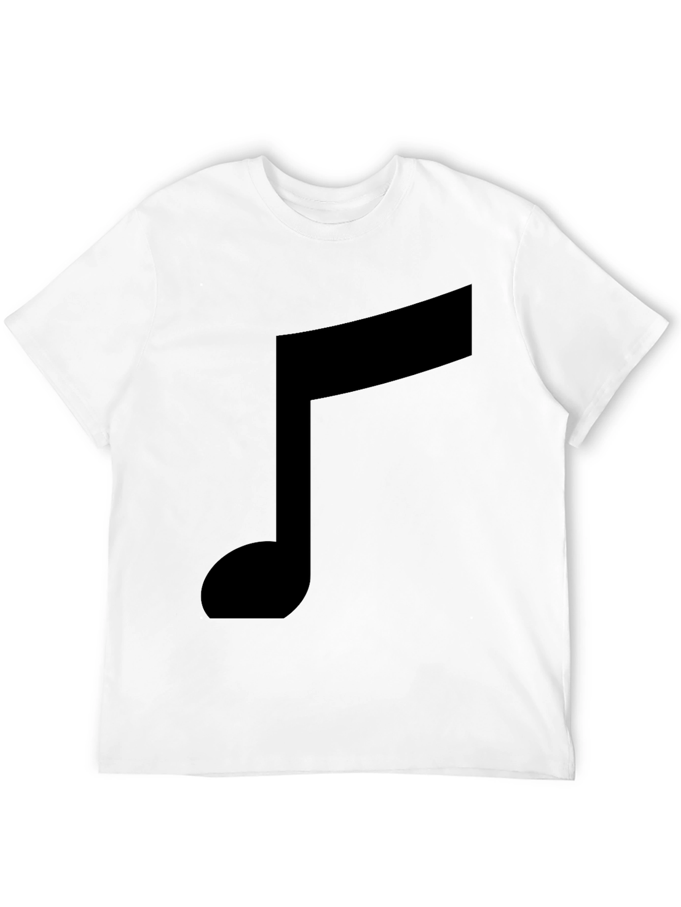 Musical Note Graphic Black T-Shirt