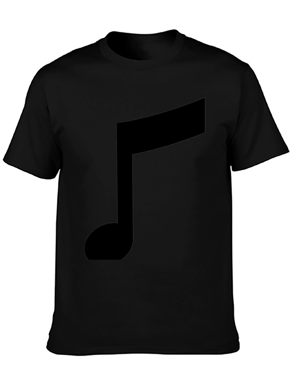 Musical Note Graphic Black T-Shirt