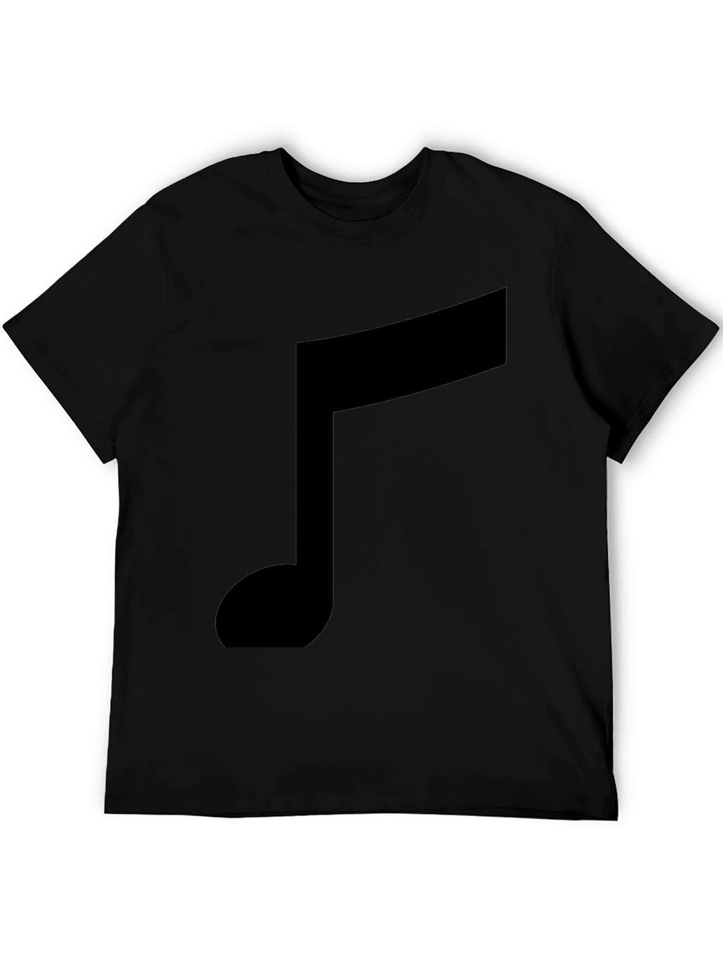 Musical Note Graphic Black T-Shirt