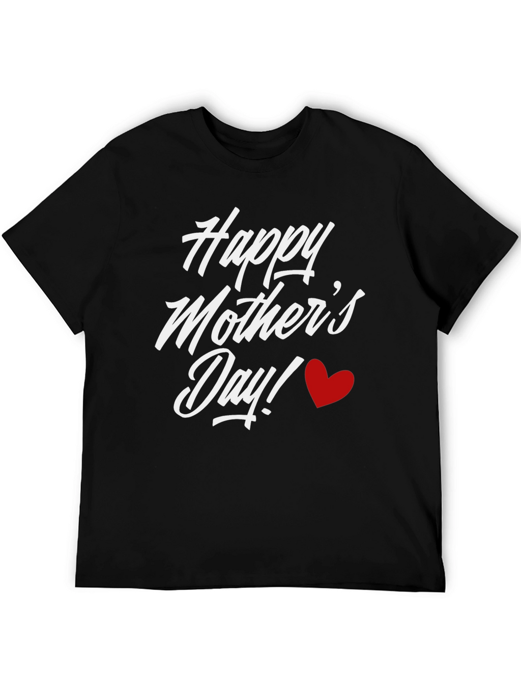 Happy Mothers Day T-Shirt - Black