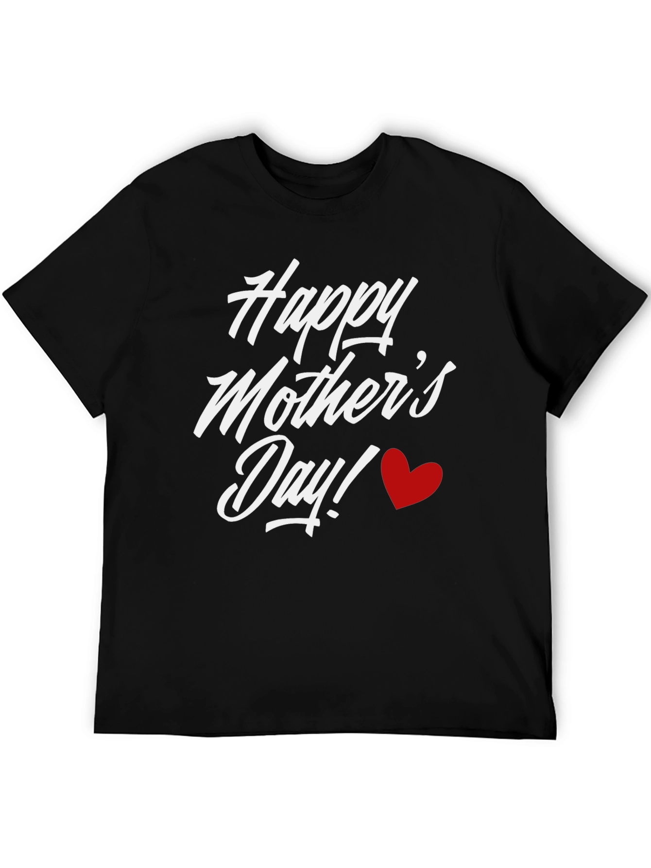 Happy Mothers Day T-Shirt - Black