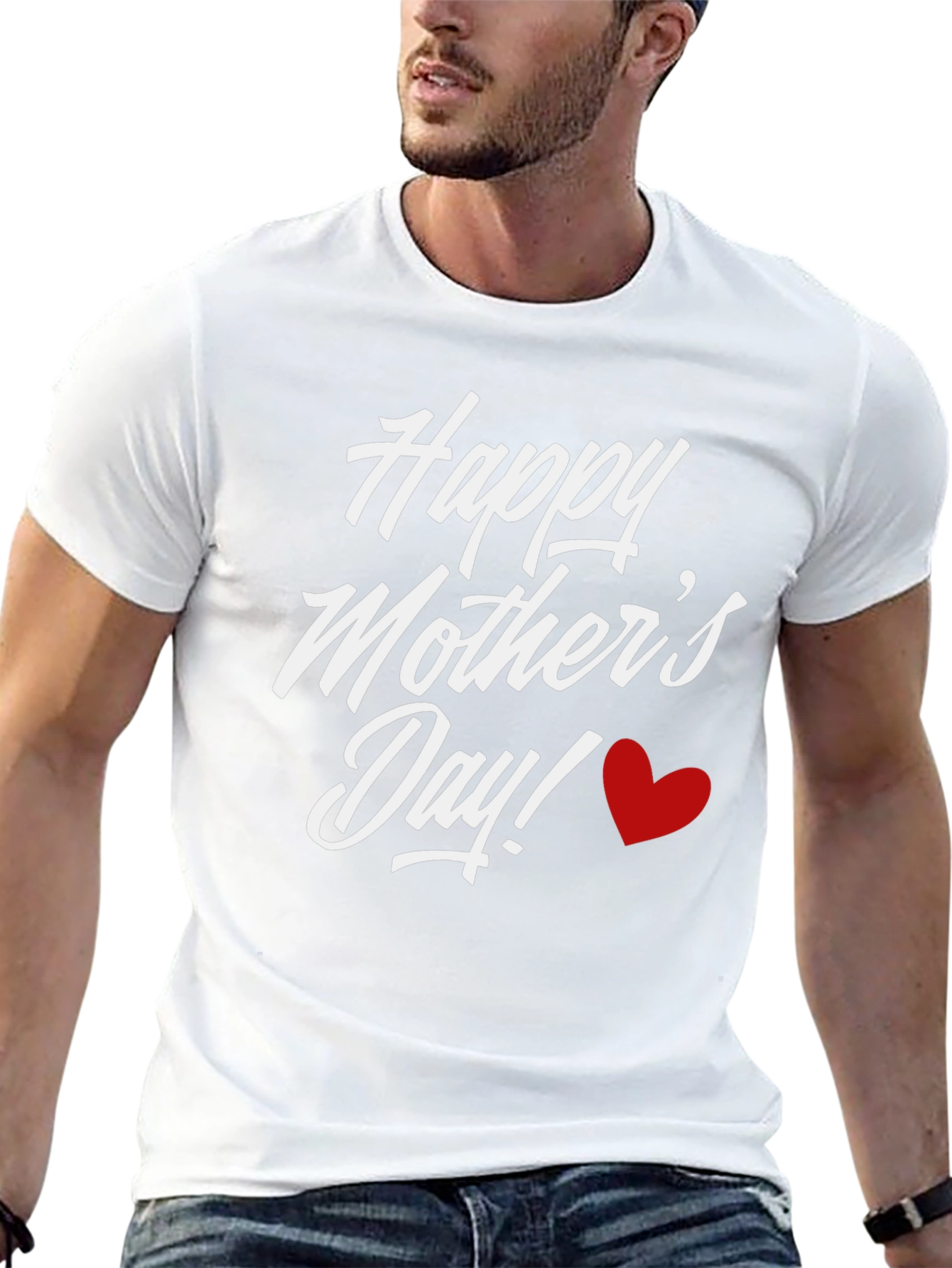 Happy Mothers Day T-Shirt - Black