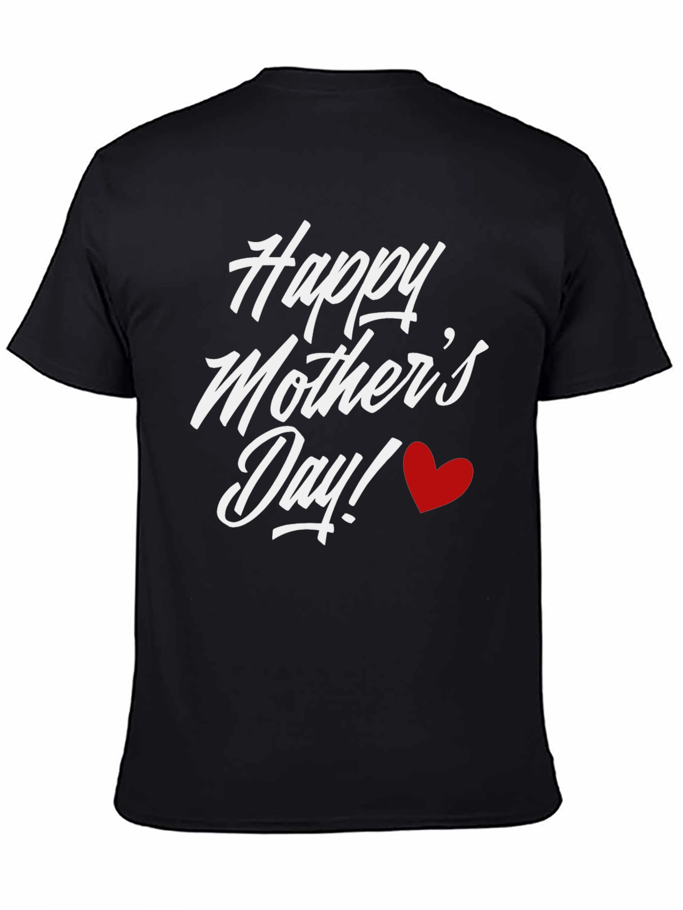 Happy Mothers Day T-Shirt - Black