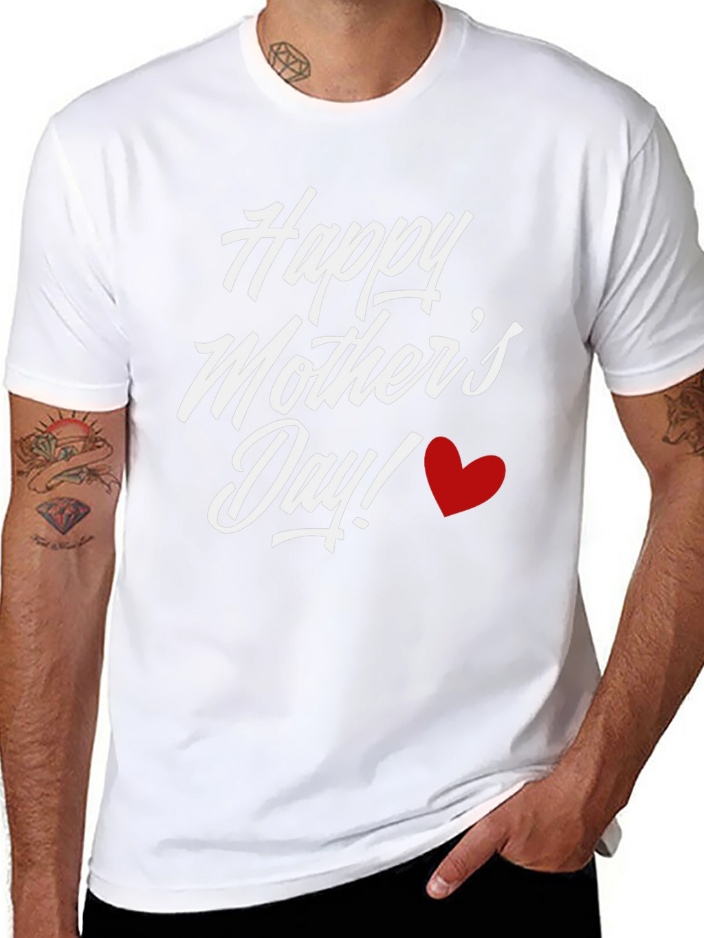 Happy Mothers Day T-Shirt - Black