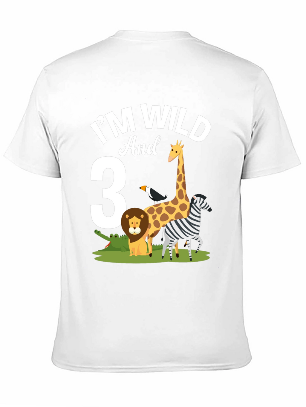 Im Wild and 3rd Birthday Jungle Animals T-Shirt