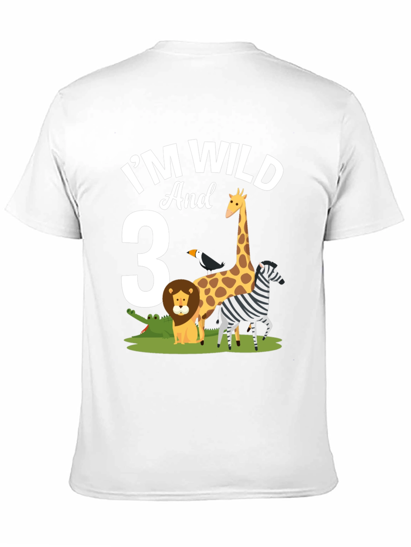 Im Wild and 3rd Birthday Jungle Animals T-Shirt