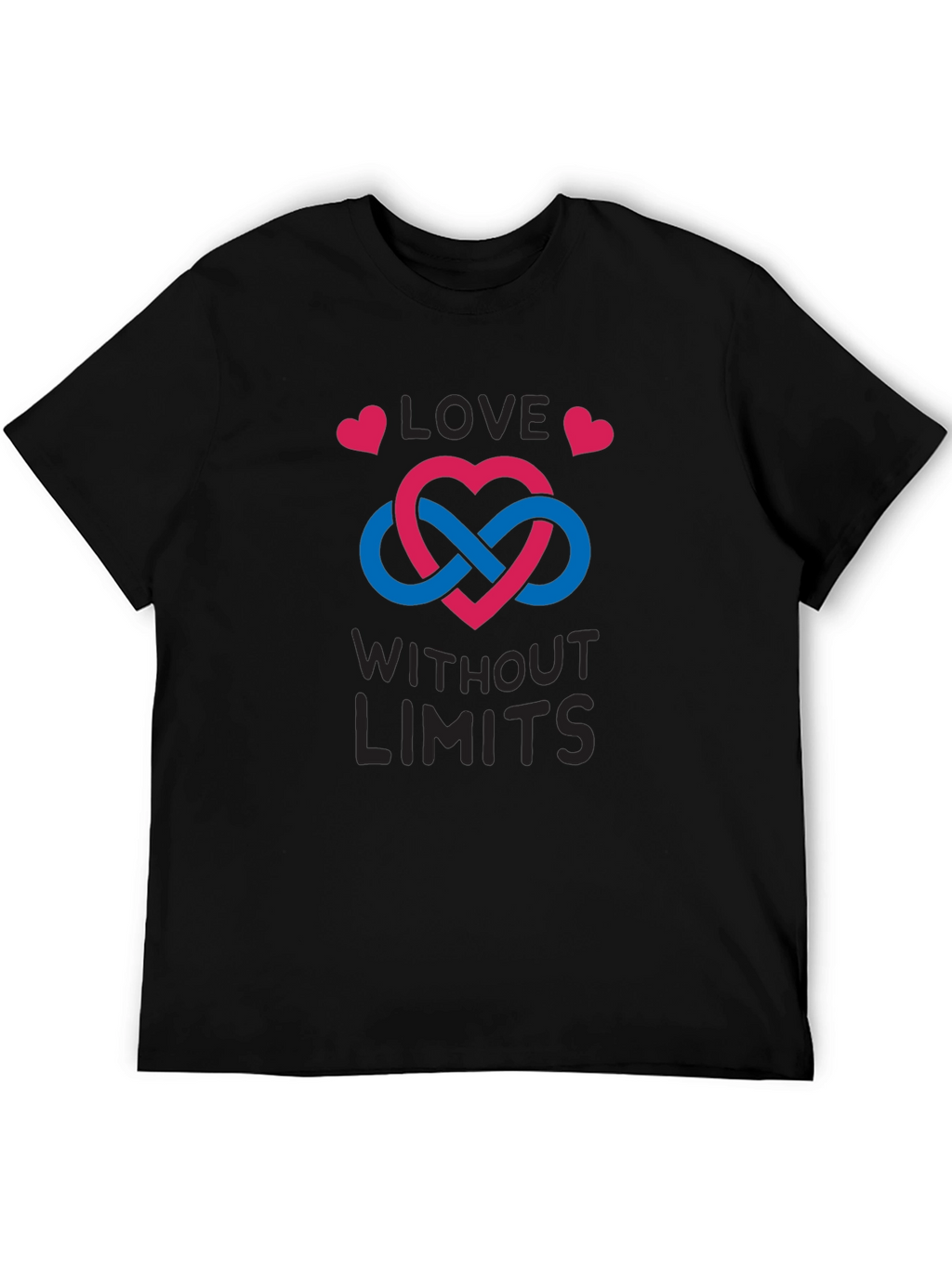 Love Without Limits T-Shirt - Infinity Heart Design