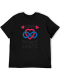 Love Without Limits T-Shirt - Infinity Heart Design