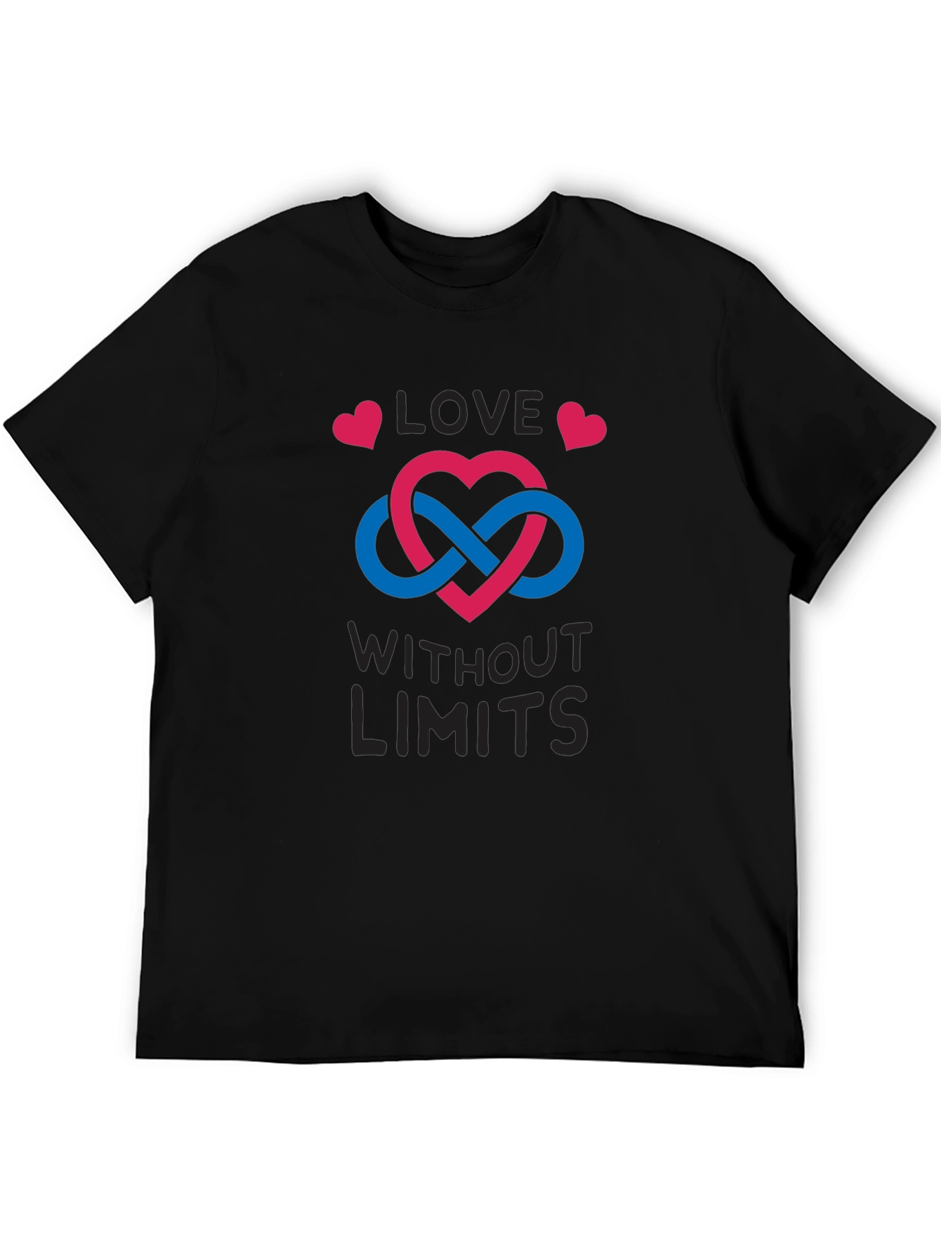 Love Without Limits T-Shirt - Infinity Heart Design