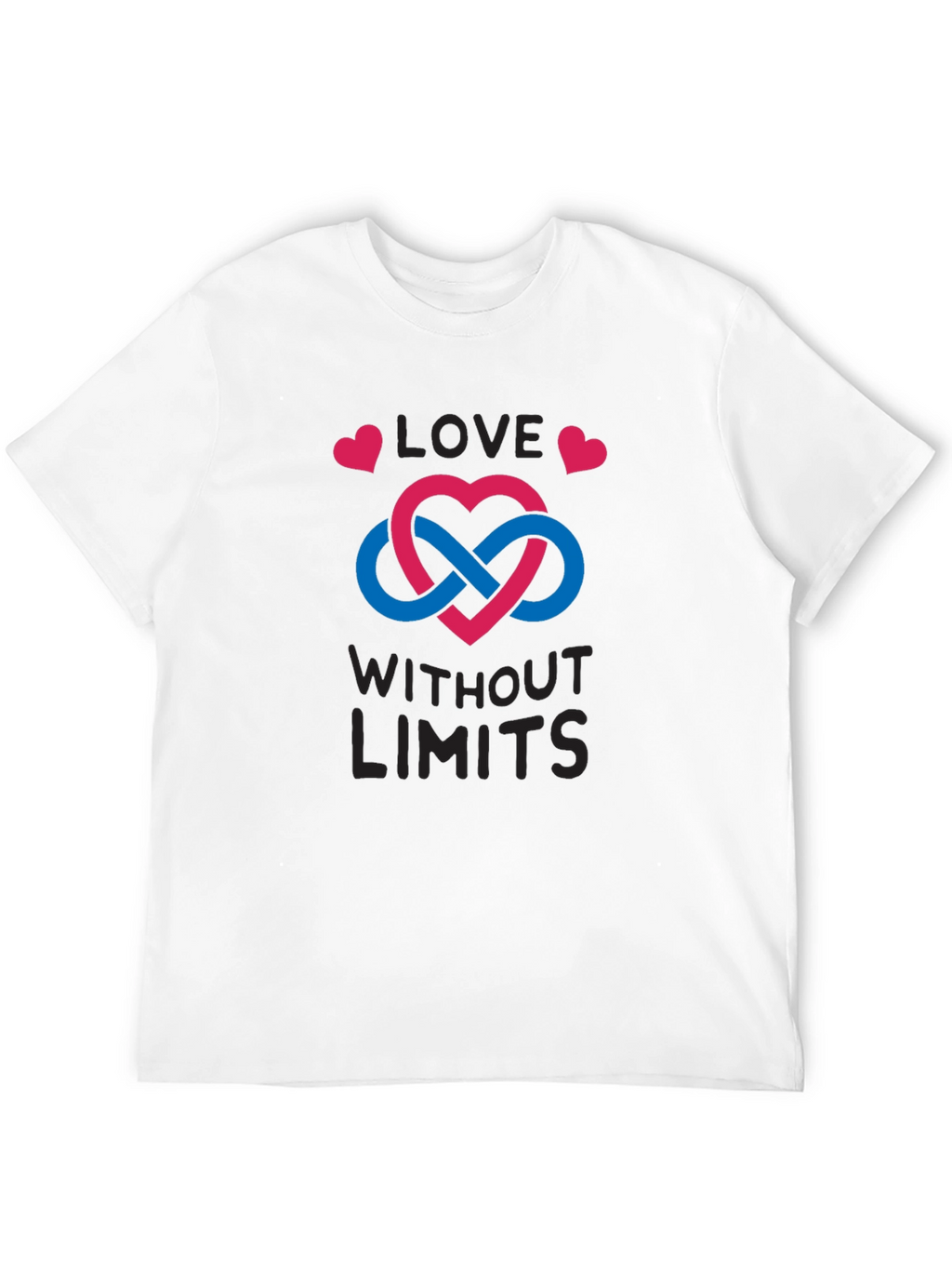Love Without Limits T-Shirt - Infinity Heart Design