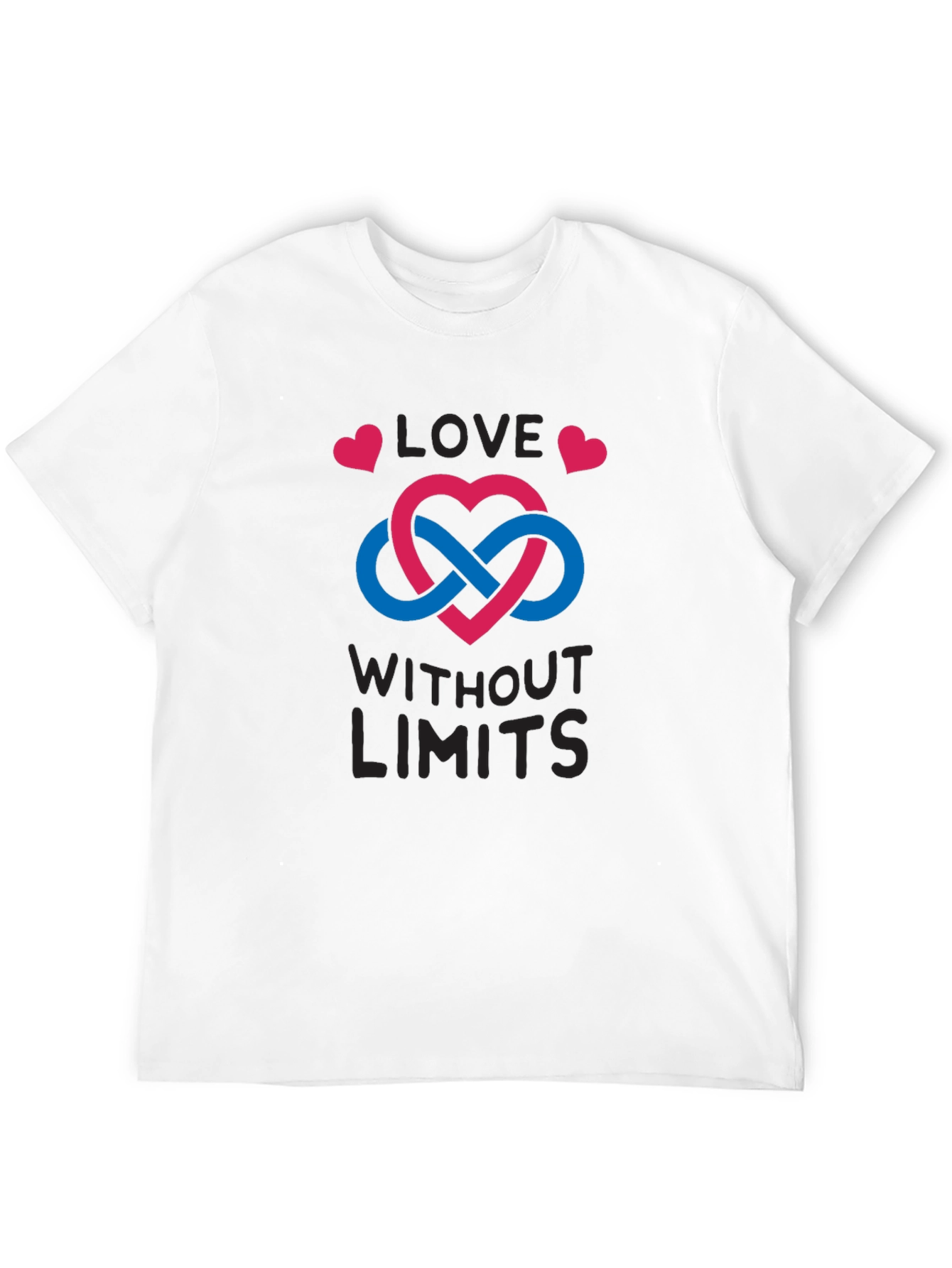 Love Without Limits T-Shirt - Infinity Heart Design