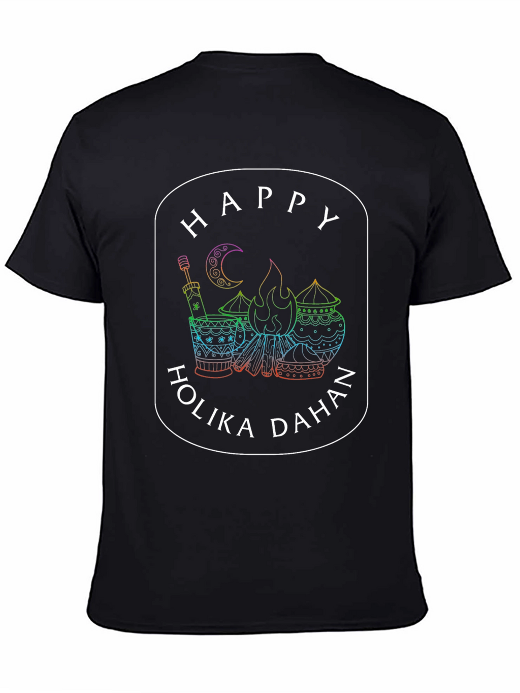 Happy Holika Dahan Graphic Tee - Celebrate Holi