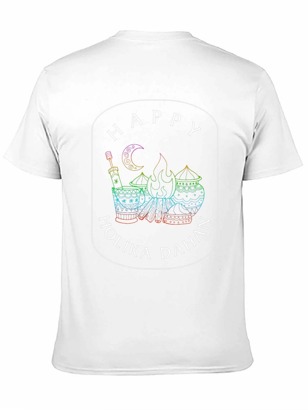 Happy Holika Dahan Graphic Tee - Celebrate Holi