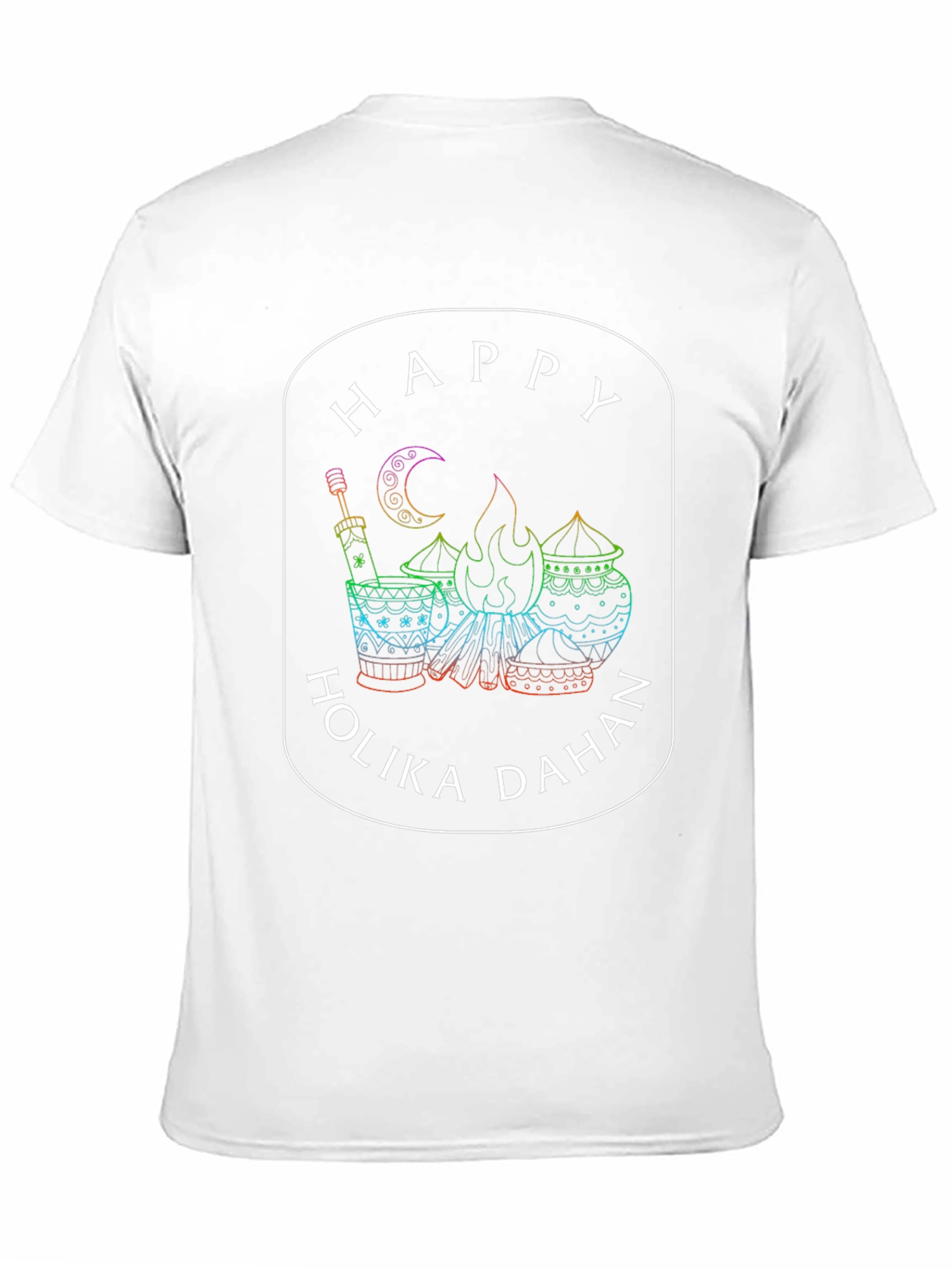Happy Holika Dahan Graphic Tee - Celebrate Holi