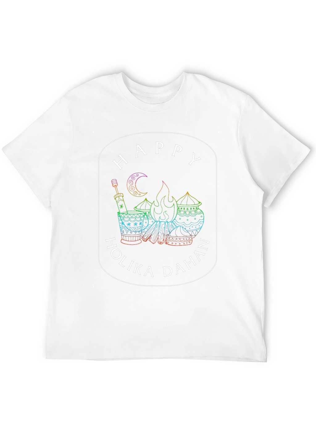 Happy Holika Dahan Graphic Tee - Celebrate Holi