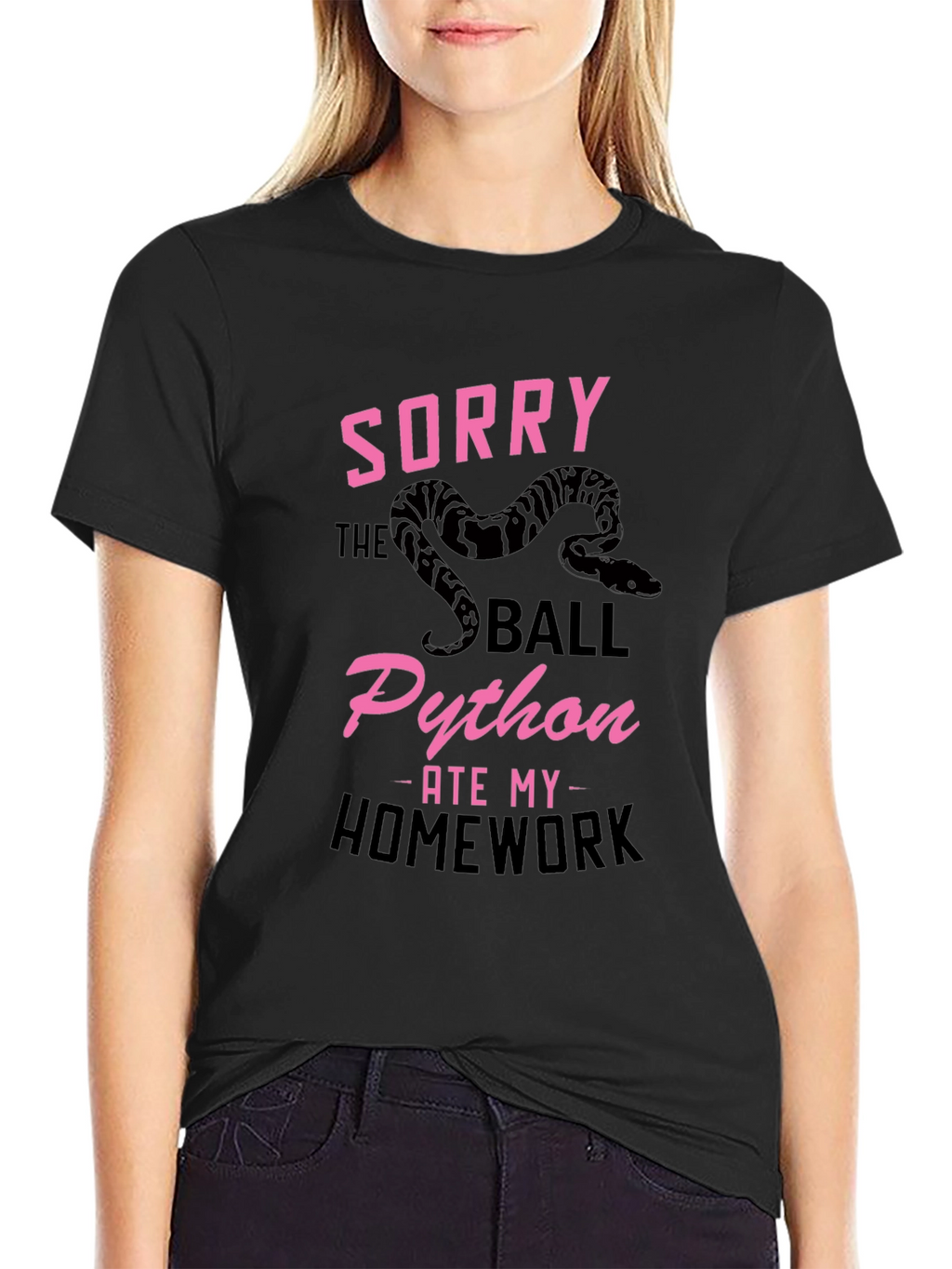 Ball Python Ate My Homework Tee