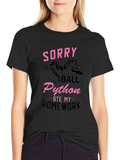 Ball Python Ate My Homework Tee