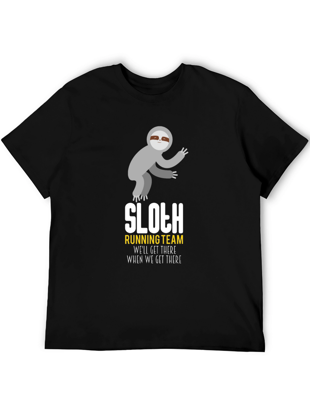 Sloth Running Team T-Shirt - Funny Graphic Tee