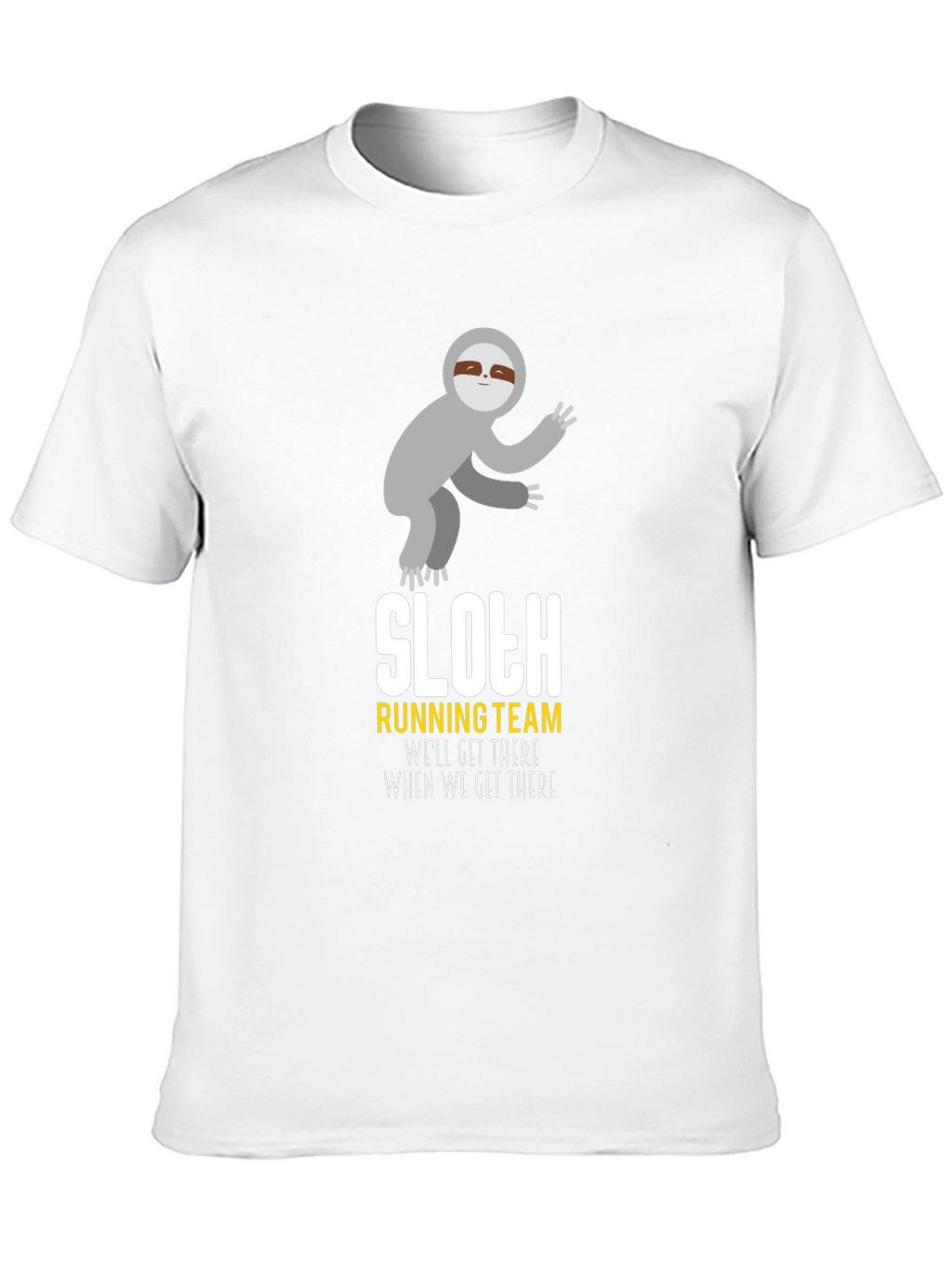 Sloth Running Team T-Shirt - Funny Graphic Tee