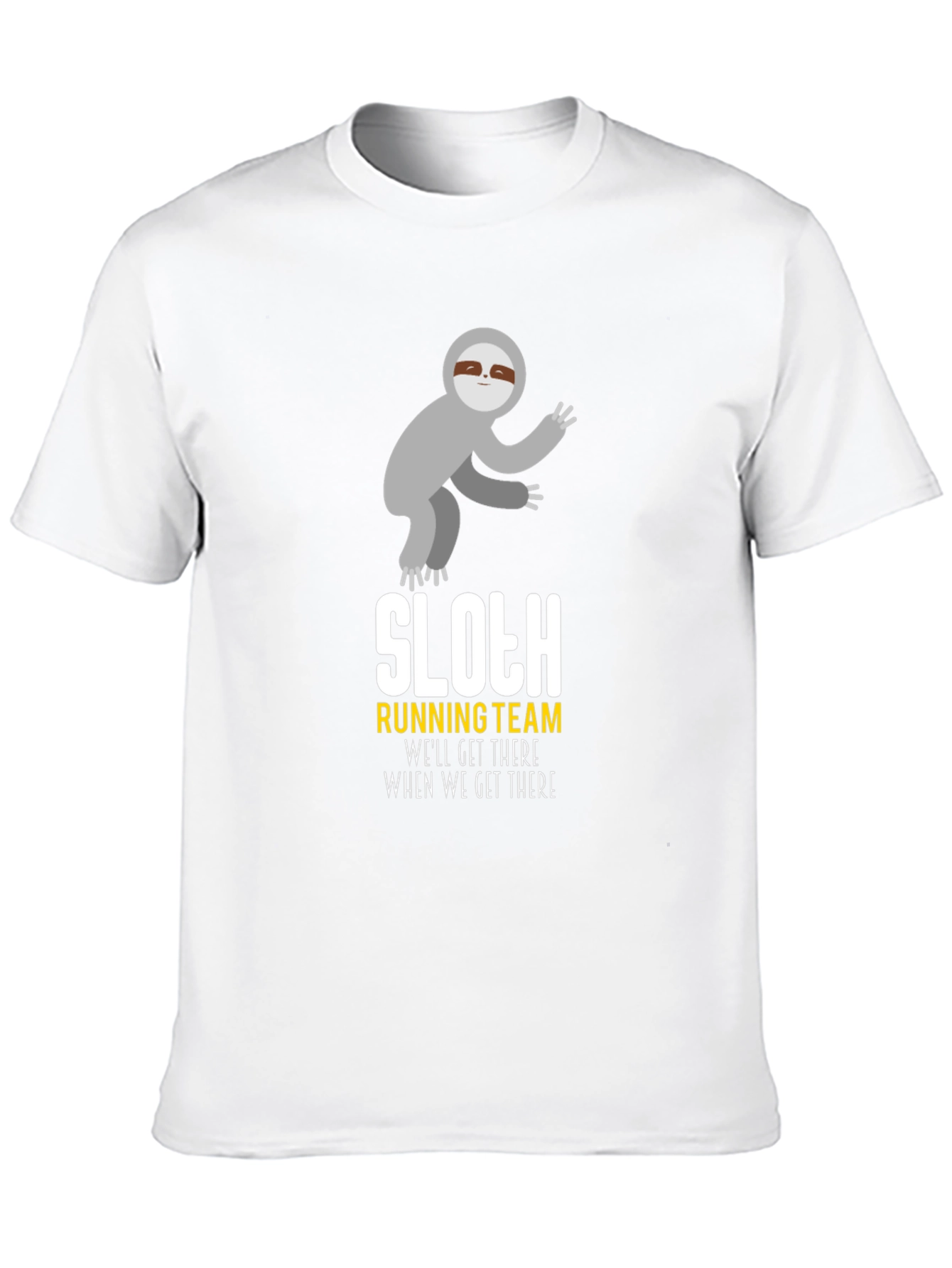 Sloth Running Team T-Shirt - Funny Graphic Tee