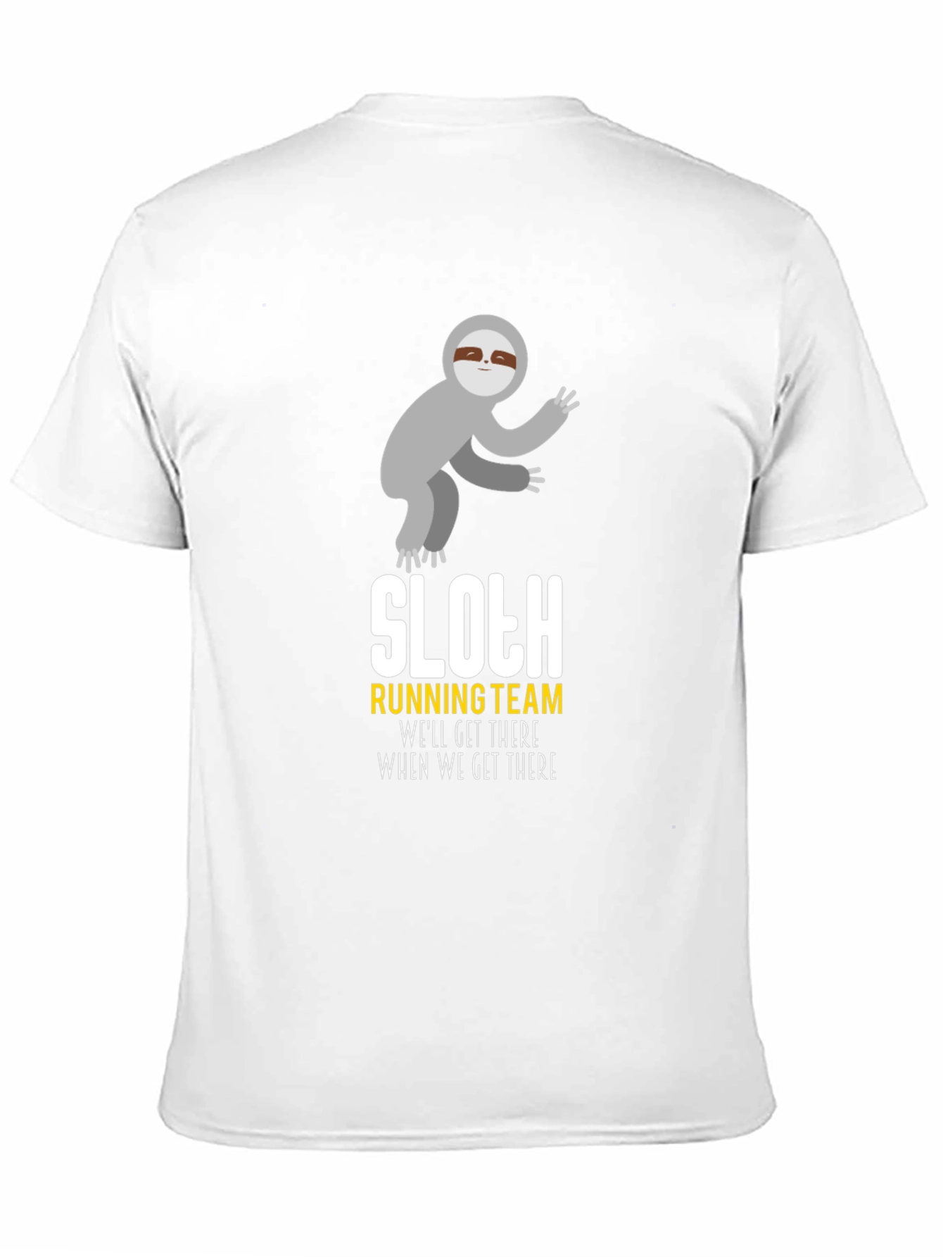 Sloth Running Team T-Shirt - Funny Graphic Tee
