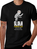 Sloth Running Team T-Shirt - Funny Graphic Tee